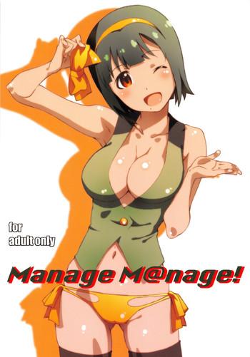 Three Some Manage M@nage!- The idolmaster hentai Beautiful Girl