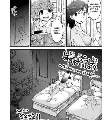 Mojada Shimaibeya no Yoru | Sister Room at Night- Original hentai Brunet