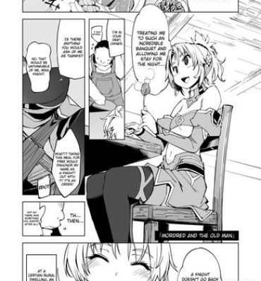 Hung Mordred ga Oji-san to | Mordred and the Old Man- Fate grand order hentai Hot Girls Getting Fucked
