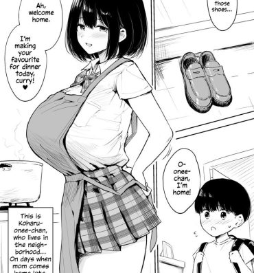 Gay Uncut [Yue] Kinjo no Onee-chan to Orusu Ban | Home Alone with the Neighborhood Onee-chan [English] [Solas]- Original hentai Innocent